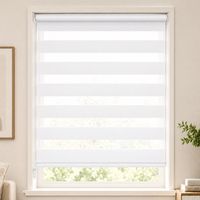 Vounot – Store enrouleur jour-nuit 80x150cm – Installation sans perçage ou avec – Tissu 100% polyester – Accessoires de fixation inclus