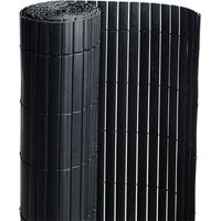 Canisse en PVC noir - 90% d'occultation - Long 33 m, Hauteur 1.20 m