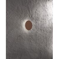 Plafonnier LED de plafond en métal marron métallisé, 15W, CCT réglable 3000K-4000K-6000K, diamètre 25cm, au design moderne unique - Perenz