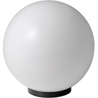 Lampione Sfera Acrilico E27 8W, Diametro 20 cm, Bianca