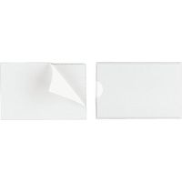 Durable pocketfix Beutel mit 10 selbstklebenden Hülsen 90x57mm transparent pvc -10u-