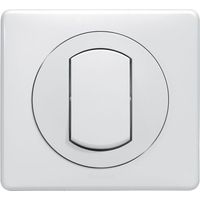 Legrand 099161 Schalter oder Wechselschalter mit Céliane Soft-Abdeckplatte, wasserdicht, 10 A – weiß