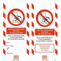 Catu Informationsschild gelb 170 x 75 mm Beutel 10