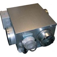 Unelvent – Caisson de ventilation vide sanitaire 2 vitesses 70/140 m3/h – 2 piquages D 100 mm – Rejet D 125 mm – Encombrement réduit 166 mm – 600459
