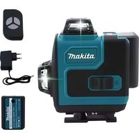 Makita – Niveau laser vert 16 lignes 360° – Autonivelant 4D haute précision – Portée 25 m – Classe IP54 – Télécommande incluse