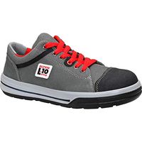 ELTEN Scarpe antinfortunistiche VINTAGE Pirate Low ESD S3, donna e uomo, pelle, puntale in acciaio, leggere, sportive, grigio/nero, misura: 42