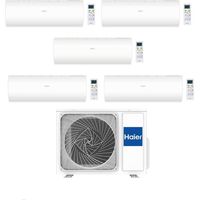 Haier Climatizzatore Penta split Pearl 7+7+9+9+12 con 5U90S2SS5FA Inverter R-32 Wi-Fi Classe A++/A+