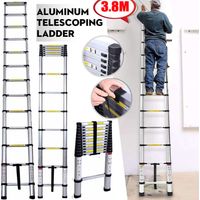 Alu échelle télescopique échelle multifonctionnelle échelle pliante échelle de type barre échelle escamotable 3.8M 12.5FT