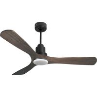 Ventilatore da soffitto Reversibile Termostato Dimmabile Wifi Motore CC Tetti inclinati Telecomando Luce a tre toni Hypersilence Memoria PURLINE MoyoD132C04LED67265