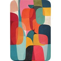 TAPIS DE BAIN Formes - Colorées - Abstraites - Avions 60x90 cm
