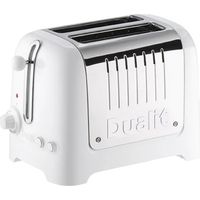 Tostadora extra ancha de 2 rebanadas - acero inoxidable blanco - 26223 - Dualit -