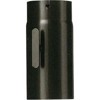 tubo tronchetto acciaio porcellanato nero 130 mm 13 cm con serranda
