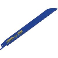 IRWIN 810R Sabre Saw Blades 200mm, 10 TPI Metal & Wood Cutting Pack of 5