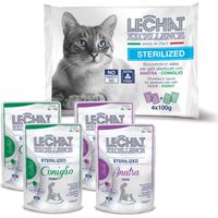 LeChat Excellence Sterilized Bocconcini en Sauce avec Canard et Lapin 4x100g