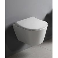 Lucco Avva Wand-WC ohne Spülrand, Weiß (AvvaWC)