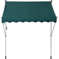 Store Toldo Manuel Rétractable Vert 200x150x170-280 cm