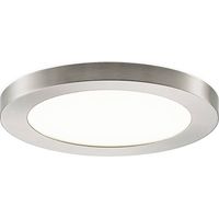 PRIOS Lámpara de techo LED 'Aureka' en Gris Aluminio