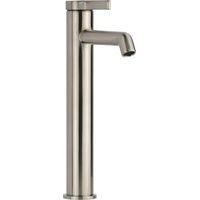 Grifo monomando alto para lavabo, color níquel cepillado, sin desagüe Pollini Lumea LT70035442F Níquel cepillado
