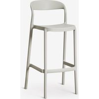 SKLUM Brenza stapelbarer hoher Hocker aus Polypropylen Grünes Lauerl ↑75 cm