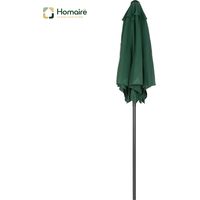 HOMAIRE Sonnenschirm sechseckig Ø196 cm avec Knickfunktion, windfest stabil pour Strand, Balkon et Garten, Grün