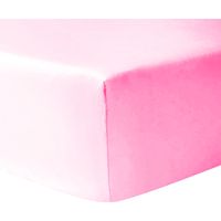 Drap housse coton 90 x 190 cm - Rose