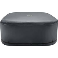 Spa Cover Dark Grey 196 x 196 x 72 cm PVC and PU INTEX