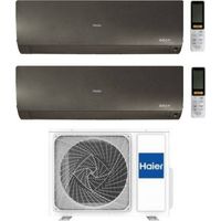 Haier Climatizzatore Dual Split Flexis Plus Black 9+9 Con 2U40S2SM1FA Inverter Wi-Fi Classe A++