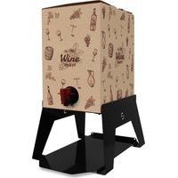 Supporto Bag in Box 5 litri nero Bacco Lisa