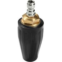 Ugello rotante per pistola ad acqua ad alta pressione, nucleo in ceramica, ugello di pulizia ad alta pressione a forma di loto in rame puro, nero 4000 PSI