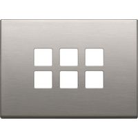 VIMAR - 22693.11 3Mx6 Flachplatte Gebürstetes Nickel