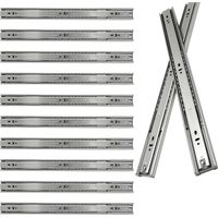 VINGO Schubladenschienen Schubladenauszug Soft Close Vollauszug Vollauszug Schubladenauszüge für Schubladen Schienensystem Auszugsschienen Gleitschiene Schubladenauszug 45kg Länge 350mm 5Paar
