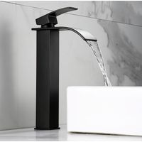 SUNABING Robinet Cascade Style Luxe Léger, Mitigeur Évier Inox et Lavabo, Noyau en Aluminium, Robinetterie à Eau Froide et Chaude, Design Élégant Haut Débit