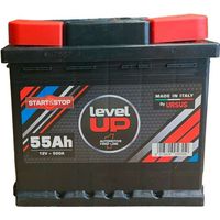 LEVEL UP Batteria EFB 55Ah per veicoli Start&Stop - 12V 190mm nera