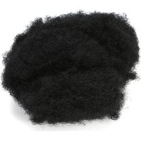 Chignon afro bouclé, postiche cheveux bouclés afro, extension capillaire noire, accessoire cheveux souple.