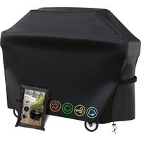 Housse Barbecue Exterieur,Bache Barbecue Exterieur,420D Oxford Protection BBQ Convient aux Weber,Brinkmann,Char Broil etc(145x61x117)