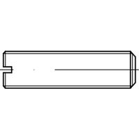 Reidl ISO 4766 Gewindestifte M8x50, mit Schlitz/Kegelkuppe, Messing blank