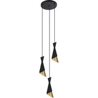 Suspension Italux MALIA PND859493 BKGD en or noir