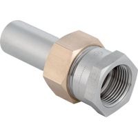 Geberit Mapress Acero inoxidable Racor de transición con rosca hembra y extremo de inserción, DN 50, 35389