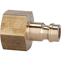 Riegler Nippel für Kupplungen NW 5, Messing blank, G 3/8 IG, SW 19