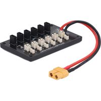 Carte de charge parallèle pour batterie LiPo RC 1S 6 canaux JST PH2.0 1.25 GNB27 avec 2 types de connecteurs