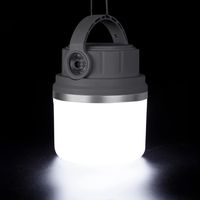 Linterna LED de camping de 3000 mAh, lámpara solar recargable por USB, 5 modos de iluminación, plegable 360°, luz de camping SOS, resistente al agua IPX5, luz para tienda de campaña para senderismo y