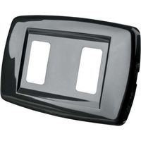 Placca in tecnopolimero a 2 fori
