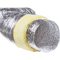Gaine souple alu iso phonique 25 mm, classement M0/M1, D 100 mm, longueur 10 m S&P (UNELVENT) 820715