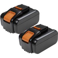 EXTENSILO 2x batería compatible con Worx WX368, WX372, WX292, WX368.1, WX371, WX371.2, WX292.9, WX292E herramienta (5000 mAh, Li-Ion, 20 V)