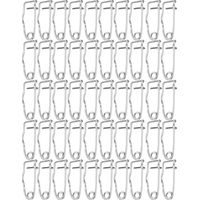 50 épingles de sécurité en métal, aiguilles, broches, fermoirs, outils de couture et de loisirs créatifs (32 mm)