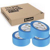 ScotchBlue Nastro di Mascheratura Multi-superficie, 48 mm x 41 m, 4 Rotoli/Confezione, Nastro Adesivo Multiuso Scotch per Lavori di Pittura e Decorazione, 70% PEFC