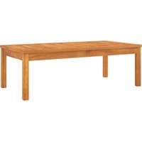 Vidaxl – Table basse en bois d'acacia massif 100x50x33 cm – Dessus à lattes – Résistante aux intempéries – Pour patio, jardin ou terrasse