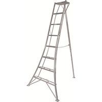 Niwaki Aluminium 3-Holm-Gartenleiter Silber 190x125x243 cm