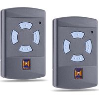 HSM4 868MHz Garage Door Remote Control Gate Remote Control Replacement Remote Control for Hörmann HSM 4 Handheld Transmitter 868.3 MHz 4 Buttons Range 30m with 2 Batteries MUMU