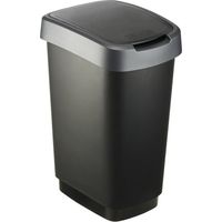 Poubelle ROTHO Twist Silver – 25 l